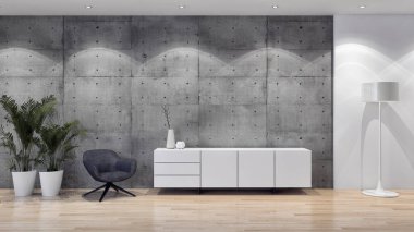 görüntü değil fotoğraf ve değil özel mülkiyet büyük lüks modern parlak iç oda illüstrasyon 3d işleme bilgisayar oluşturulan