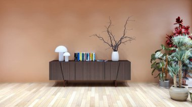 görüntü değil fotoğraf ve değil özel mülkiyet büyük lüks modern parlak iç oda illüstrasyon 3d işleme bilgisayar oluşturulan