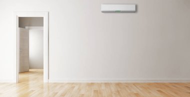 görüntü değil fotoğraf ve değil özel mülkiyet büyük lüks modern parlak iç Klima illüstrasyon 3d işleme bilgisayar ile oluşturulan