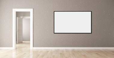 büyük lüks modern parlak iç mekanları ile sahte poster çerçeve resimde 3d render oluşturulan bilgisayar görüntüsü değil fotoğraf ve özel özelliği