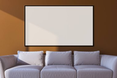 büyük lüks modern parlak iç mekanları ile sahte poster çerçeve resimde 3d render oluşturulan bilgisayar görüntüsü değil fotoğraf ve özel özelliği