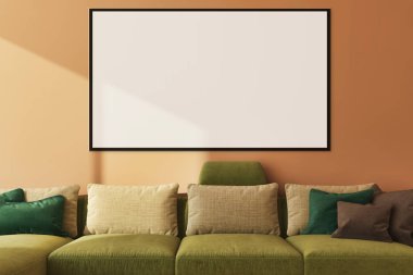 büyük lüks modern parlak iç mekanları ile sahte poster çerçeve resimde 3d render oluşturulan bilgisayar görüntüsü değil fotoğraf ve özel özelliği