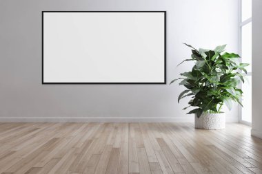 büyük lüks modern parlak iç mekanları ile sahte poster çerçeve resimde 3d render oluşturulan bilgisayar görüntüsü değil fotoğraf ve özel özelliği