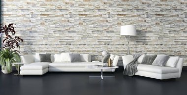 görüntü değil fotoğraf ve değil özel mülkiyet büyük lüks modern parlak iç oda illüstrasyon 3d işleme bilgisayar oluşturulan