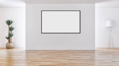 büyük lüks modern parlak iç mekanları ile sahte poster çerçeve resimde 3d render oluşturulan bilgisayar görüntüsü değil fotoğraf ve özel özelliği