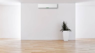 görüntü değil fotoğraf ve değil özel mülkiyet büyük lüks modern parlak iç Klima illüstrasyon 3d işleme bilgisayar ile oluşturulan