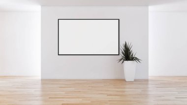 büyük lüks modern parlak iç mekanları ile sahte poster çerçeve resimde 3d render oluşturulan bilgisayar görüntüsü değil fotoğraf ve özel özelliği