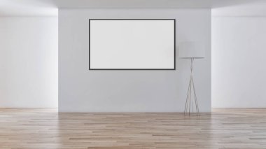 büyük lüks modern parlak iç mekanları ile sahte poster çerçeve resimde 3d render oluşturulan bilgisayar görüntüsü değil fotoğraf ve özel özelliği