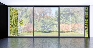 büyük lüks modern parlak iç oturma odası 3d işleme bilgisayar dijital görüntü illüstrasyon