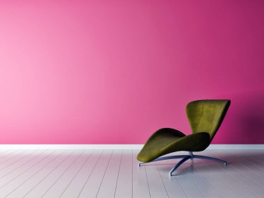 resimde 3d render büyük lüks modern parlak iç mekan Oda