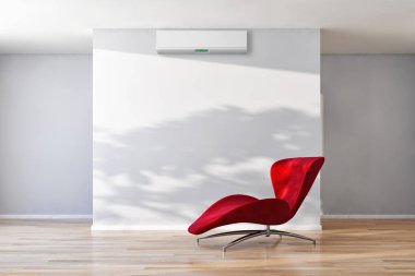 büyük lüks modern iç mekanlar, klima çizimi 3D