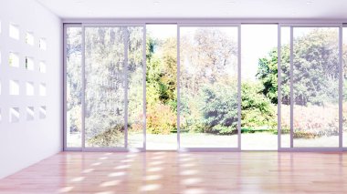 büyük lüks modern parlak iç oturma odası 3d işleme bilgisayar dijital görüntü illüstrasyon