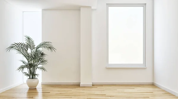 Large Luxury Modern Bright Interiors Living Room Illustration Rendering Computer — Stock Photo, Image