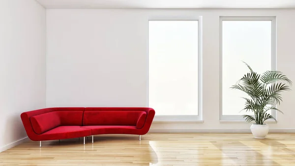 Velké Luxusní Moderní Světlé Interiéry Obývacího Pokoje Obrázek Vykreslování Computeru — Stock fotografie