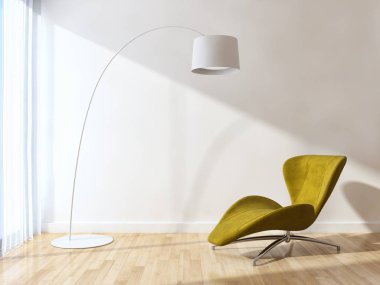 büyük lüks modern parlak iç oturma odası 3d işleme bilgisayar dijital görüntü illüstrasyon