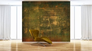 büyük lüks modern parlak iç oturma odası 3d işleme bilgisayar dijital görüntü illüstrasyon