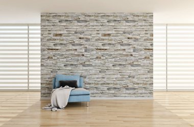 büyük lüks modern parlak iç Oda illüstrasyon 3d render