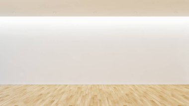 büyük lüks modern parlak iç Oda illüstrasyon 3d render