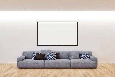 büyük lüks modern parlak iç mekanları ile alay poster çerçeve ben