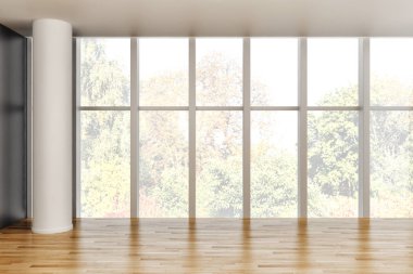 büyük lüks modern parlak iç oturma odası 3d işleme bilgisayar dijital görüntü illüstrasyon