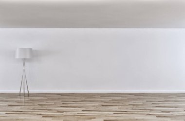 büyük lüks modern parlak iç Oda illüstrasyon 3d render