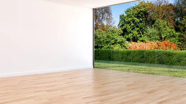 büyük lüks modern parlak iç Oda illüstrasyon 3d render