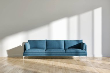 büyük lüks modern parlak iç Oda illüstrasyon 3d render