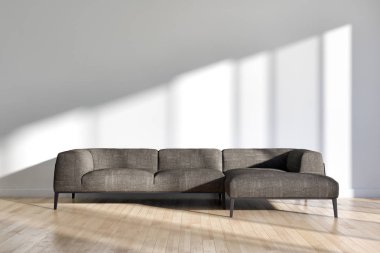 büyük lüks modern parlak iç Oda illüstrasyon 3d render