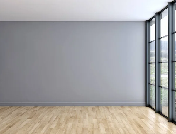 대형 고급 현대적인 밝은 인테리어 룸 그림 3d 렌더링 — 스톡 사진