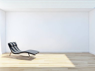 büyük lüks modern parlak iç Oda illüstrasyon 3d render