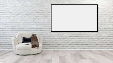 büyük lüks modern parlak iç mekanları ile alay poster çerçeve ben