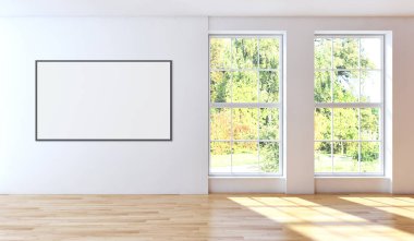 büyük lüks modern parlak iç mekanları ile alay poster çerçeve ben