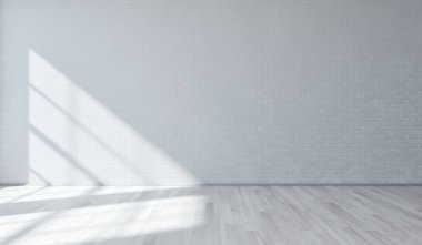 Modern boş boşaltmak Oda illüstrasyon geniş lüks aydınlık 