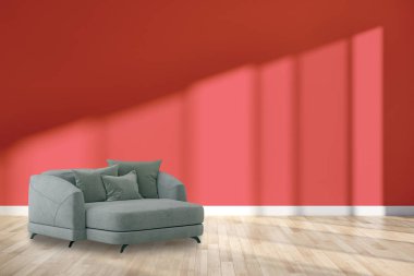 büyük lüks modern aydınlık iç boş oda bitki ve pencere