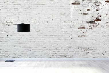 büyük lüks modern parlak iç Oda illüstrasyon 3d render