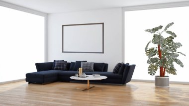 büyük lüks modern parlak iç mekanları ile alay poster çerçeve ben