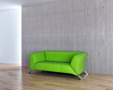 büyük lüks modern parlak iç Oda illüstrasyon 3d render