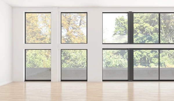 büyük lüks modern parlak iç Oda illüstrasyon 3d render