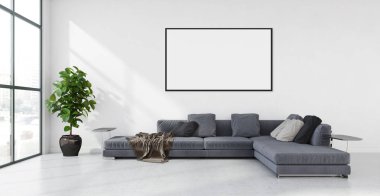 büyük lüks modern parlak iç mekanları ile alay poster çerçeve ben