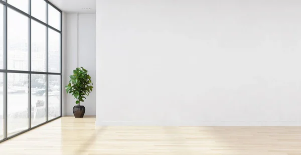 Grote luxe moderne lichte interieur kamer afbeelding 3d render — Stockfoto