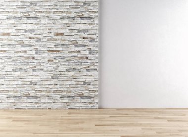 büyük lüks modern parlak iç oturma odası illüstrasyon 3d