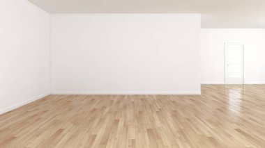 Modern boş boşaltmak Oda illüstrasyon geniş lüks aydınlık 