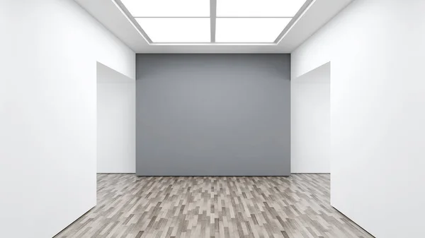 Velké luxusní moderní světlé interiéry prázdná místnost ilustrace 3D — Stock fotografie