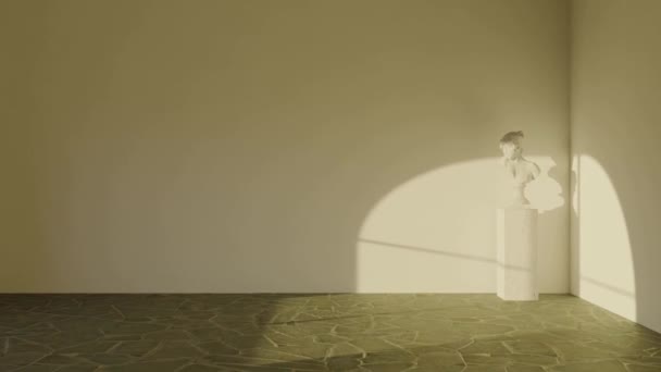 Відео Рендеринга Кадрів Сучасного Дизайну Інтер Єру Вітальні Стильний Інтер — стокове відео