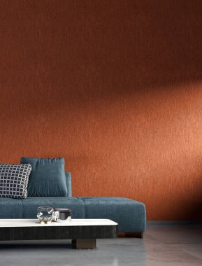 3D tasviri, büyük lüks, modern, parlak iç mekânlar sunuyor. Oturma odasındaki model bilgisayarlar dijital olarak oluşturuluyor.