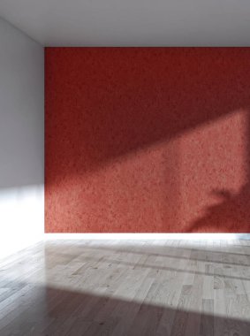 Büyük lüks, modern, parlak iç mekanlar. Oturma odası tasviri. 3D görüntüleme.