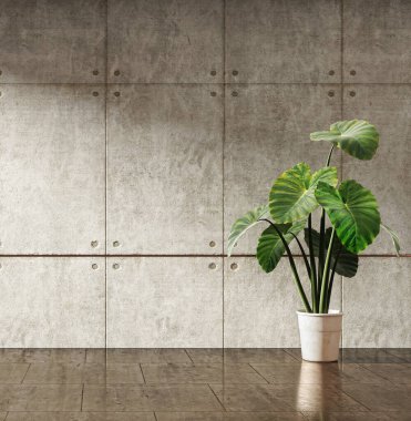 Büyük lüks, modern, parlak iç mekanlar. Oturma odası tasviri. 3D görüntüleme.