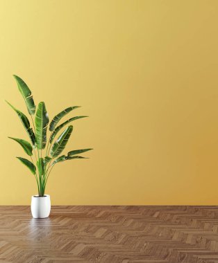 Büyük lüks, modern, parlak iç mekanlar. Oturma odası tasviri. 3D görüntüleme.