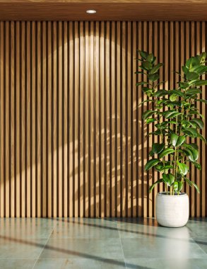 Zarif ve modern bir oturma odası. Bu davetkar alan rahat bir kanepe, ahşap bir sehpa ve mükemmel bir stil ve konfor karışımı oluşturan yumuşak bir aydınlatma içeriyor..