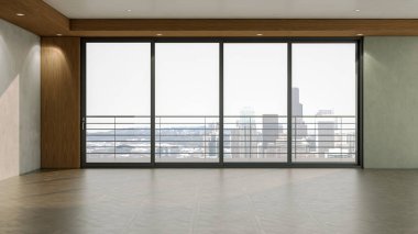 Zarif ve modern bir oturma odası. Bu davetkar alan rahat bir kanepe, ahşap bir sehpa ve mükemmel bir stil ve konfor karışımı oluşturan yumuşak bir aydınlatma içeriyor..